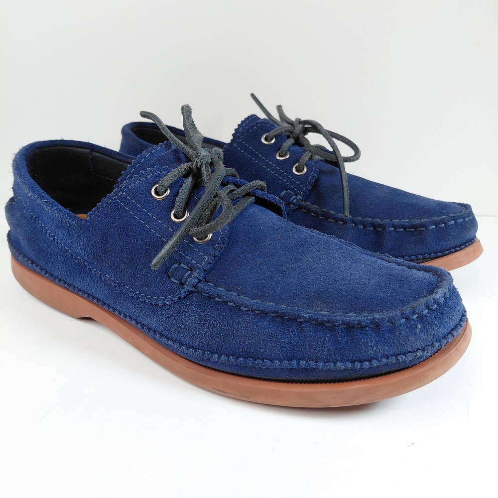 Massimo Dutti Men’s Suede Shoes Blue Size EU-42 US-9